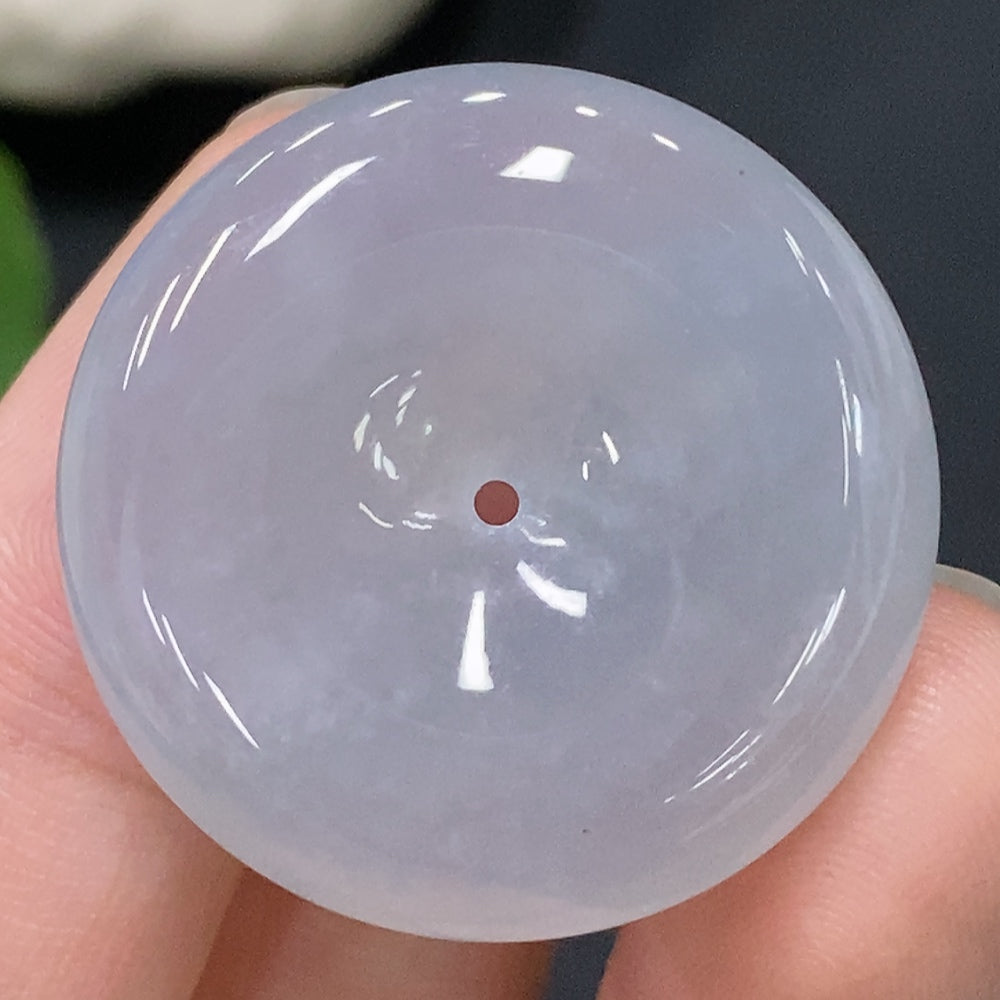Jadeite Pendant Peace Button Total Weight Approx.11.26g