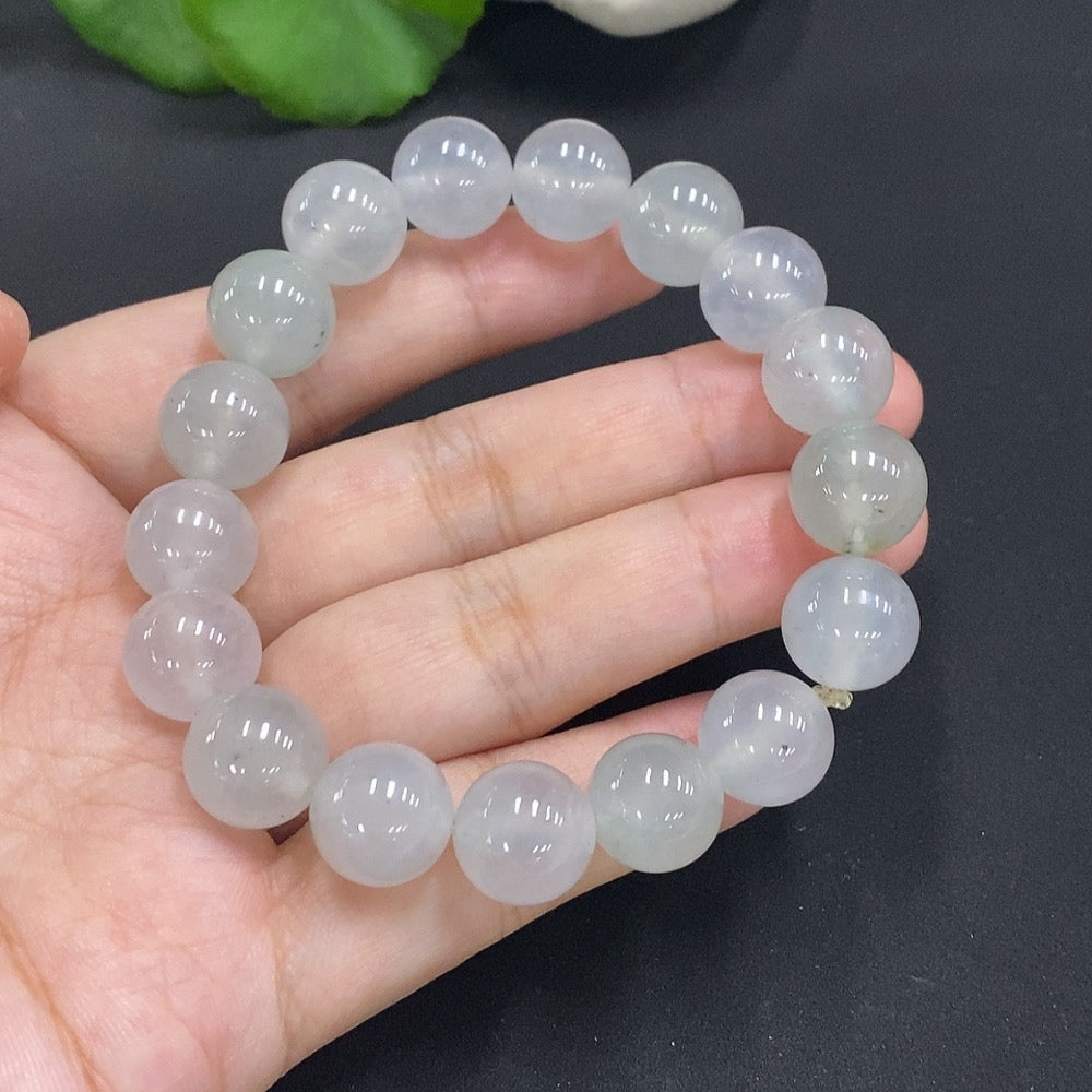 Jadeite Beaded Necklace Approx. 11.8mm Total Weight 50.268g