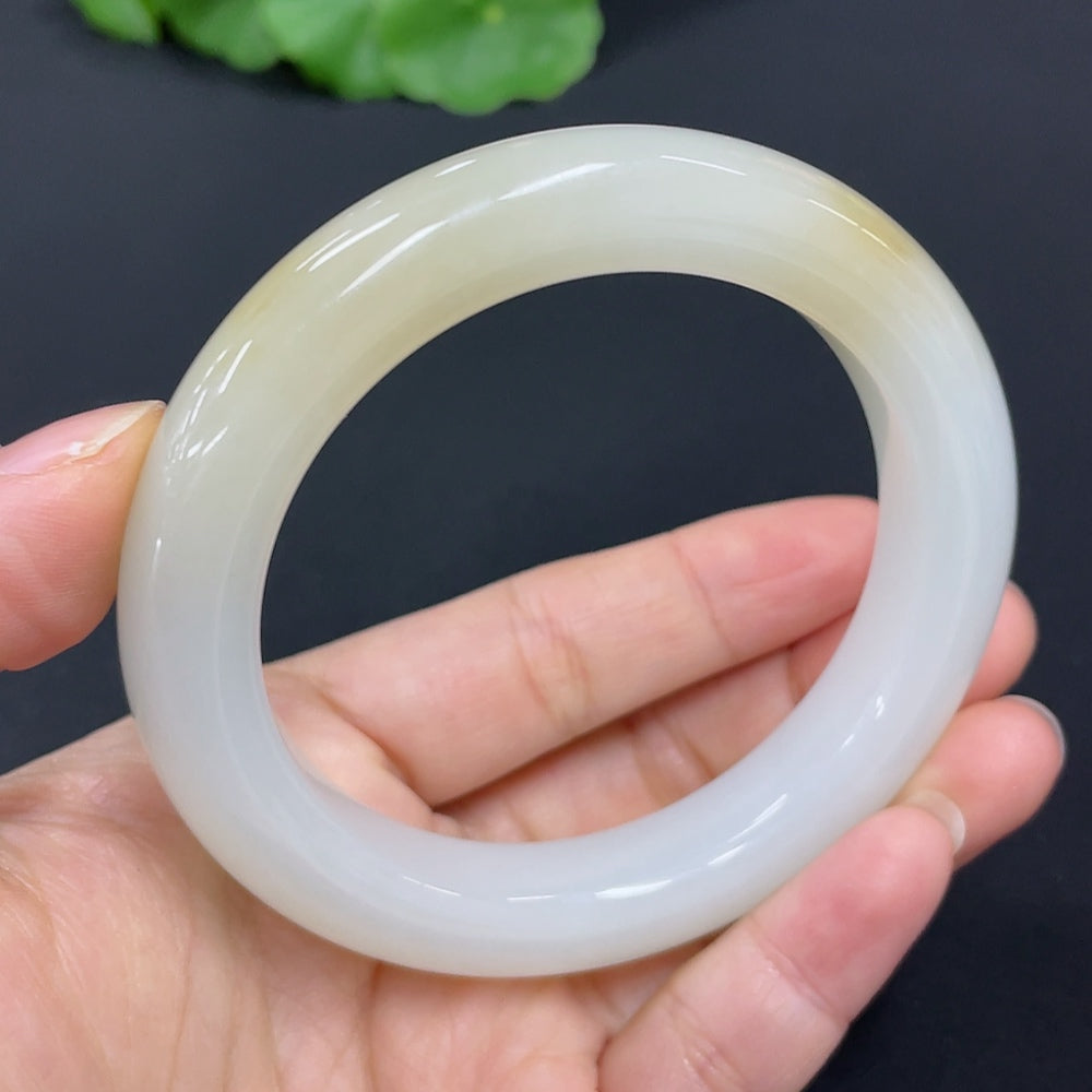 Hetian Jade Round Bracelet