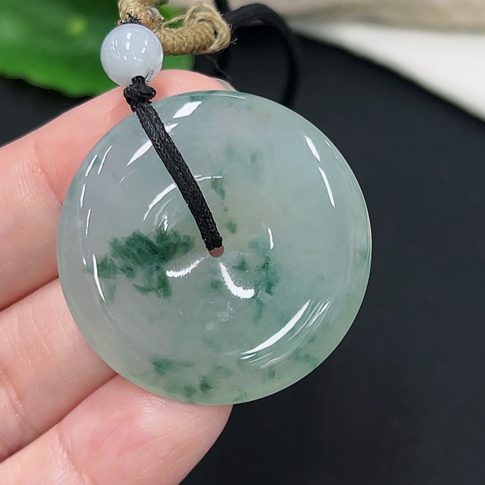 Jadeite Safety Buckle Pendant (Including Rope Weight)