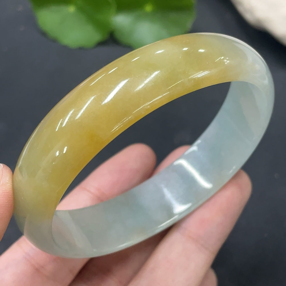 Jadeite Concubine Bracelet Size 58.8/51mm Undetermined Color Origin Total Weight 42.219g