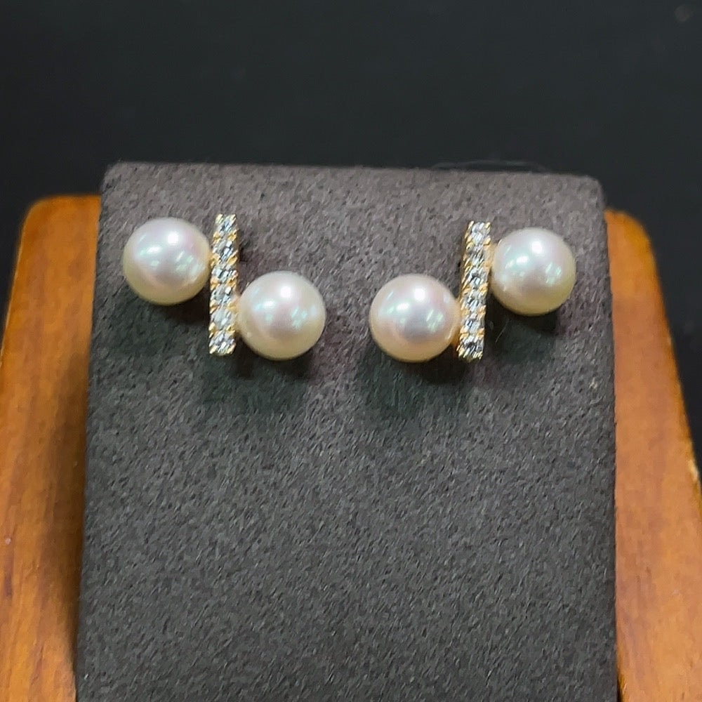 Pearl Jewelry Total Weight Approx. 2.15g Size 5.8mm 18k Gold