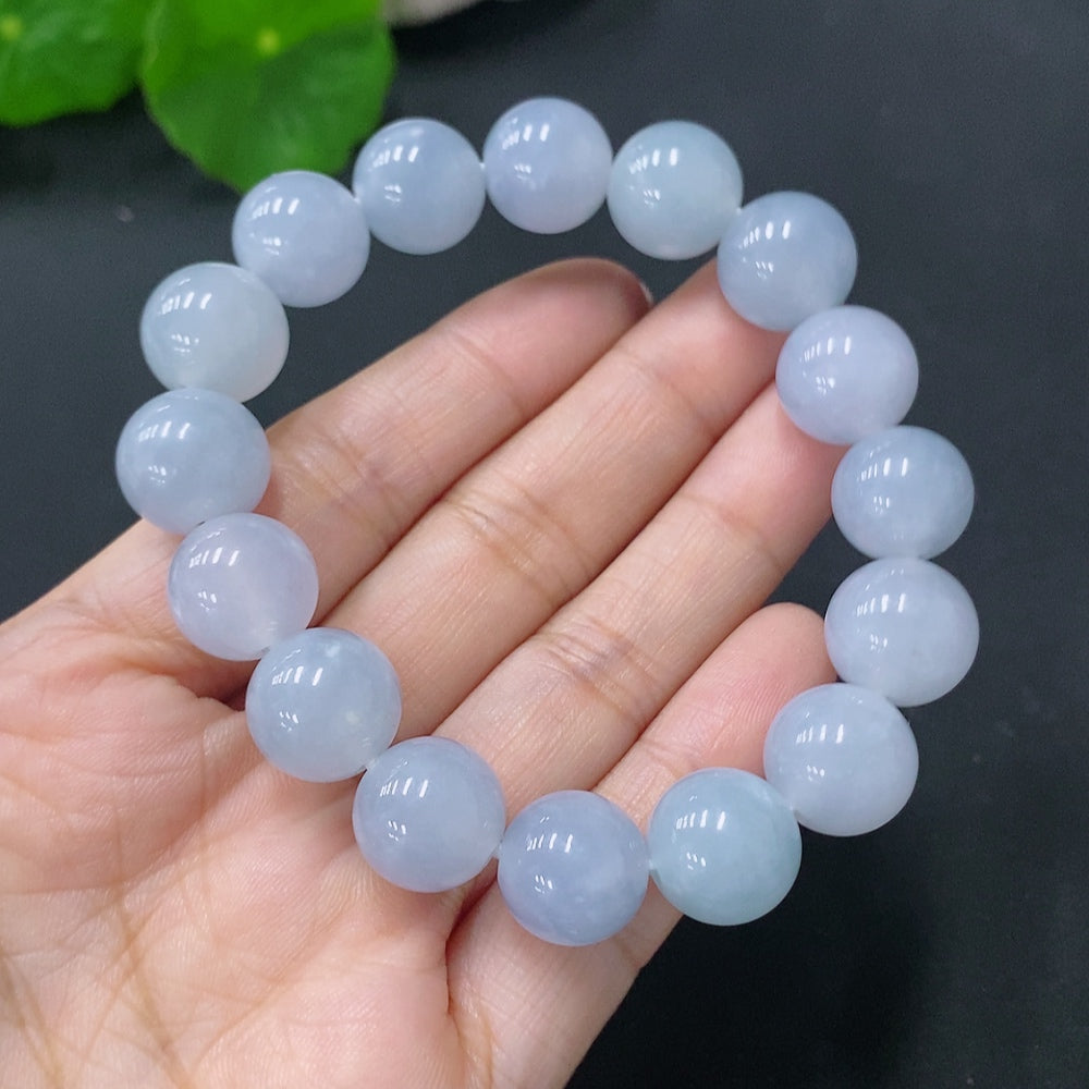 Jadeite Bracelet Approx. 12mm Total Weight Approx. 48.14g