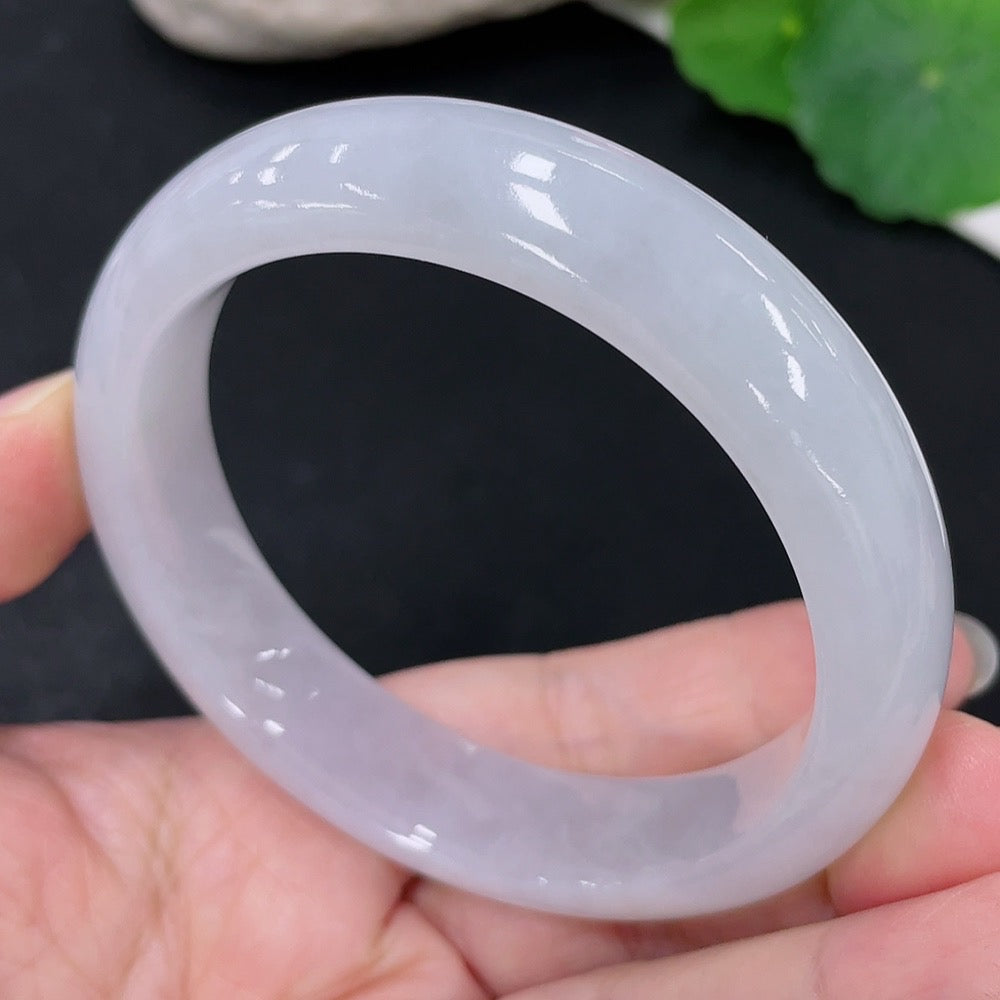 Jadeite Round Bangle Size 57.1 Total Weight Approx.63g