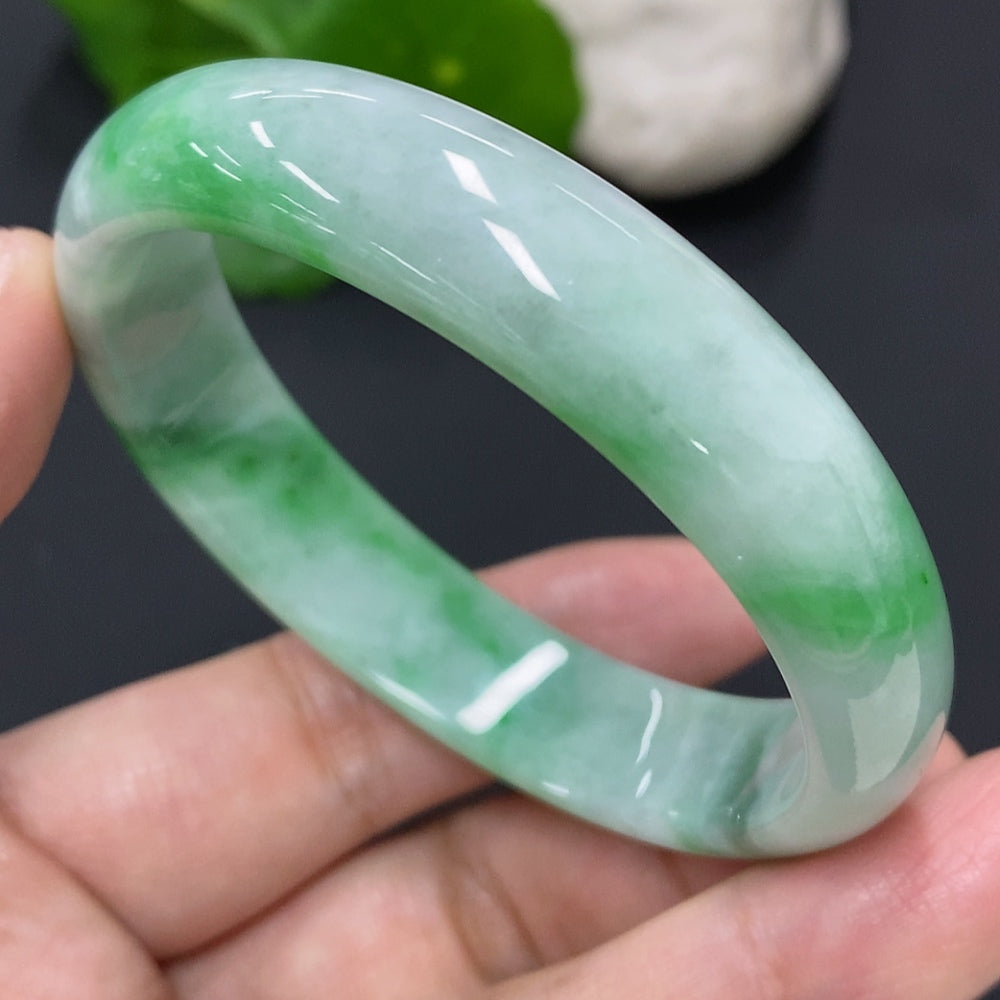 Jadeite Noble Consort Bracelet Size 54.5/48.6 Total Weight Approx. 39.2g