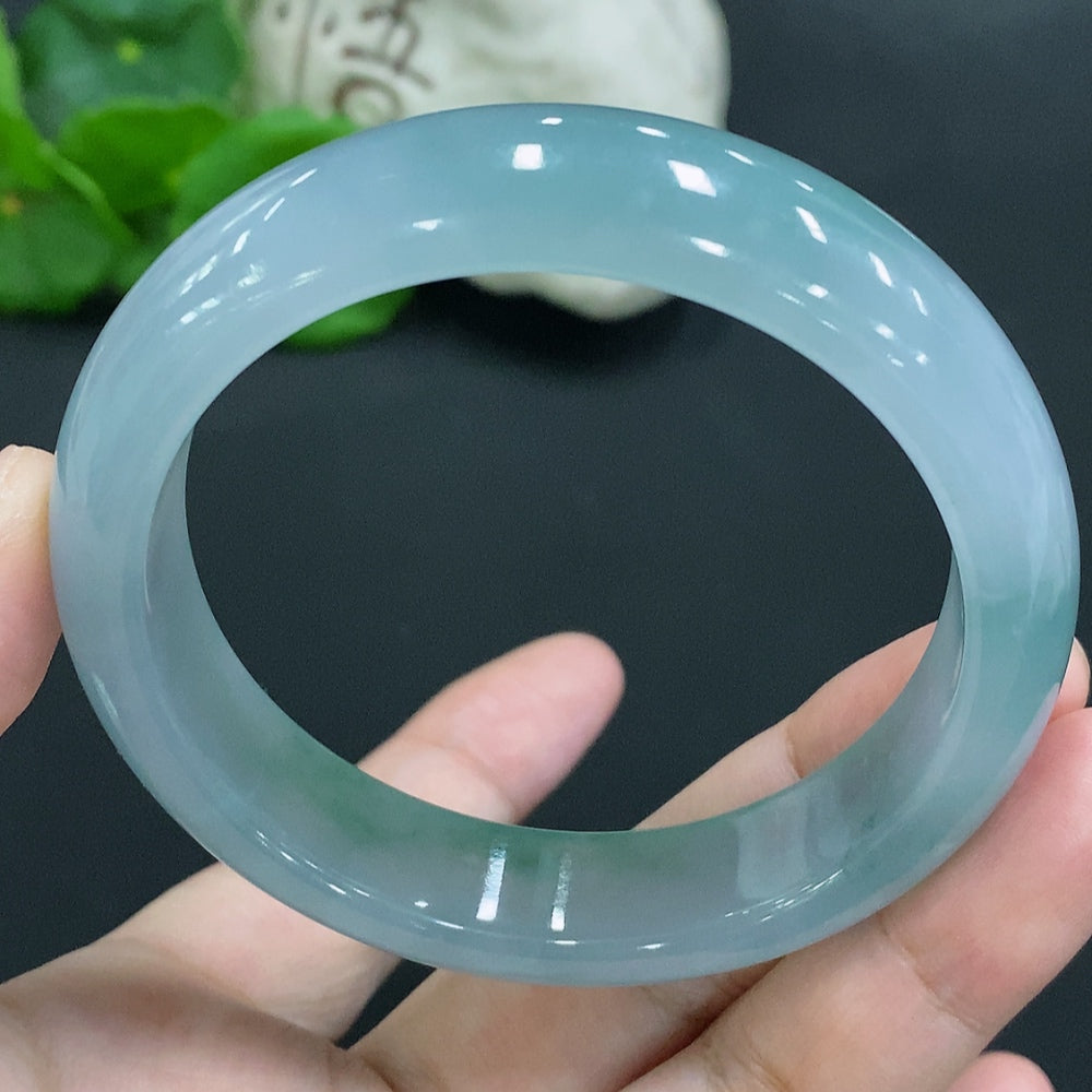 Jadeite Round Bangle Size 56.7 Total Weight Approx. 63.5g [Total Value: $23,759 USD]