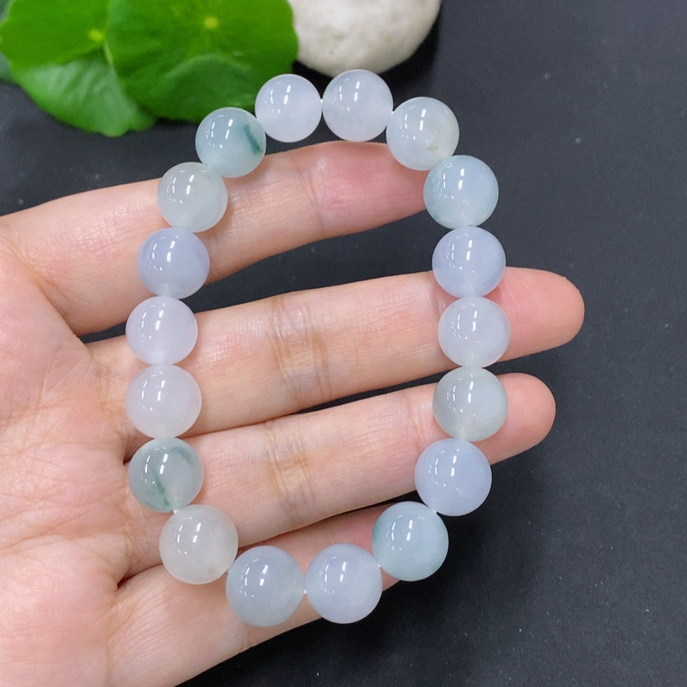 Jadeite Bead Necklace, Largest Bead