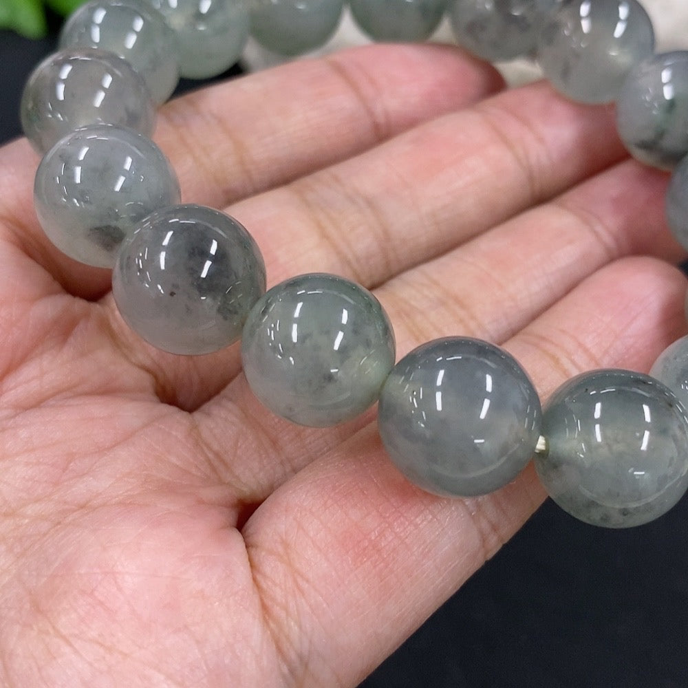 Jadeite Bracelet Approx.12.8mm Total Weight 58.84g