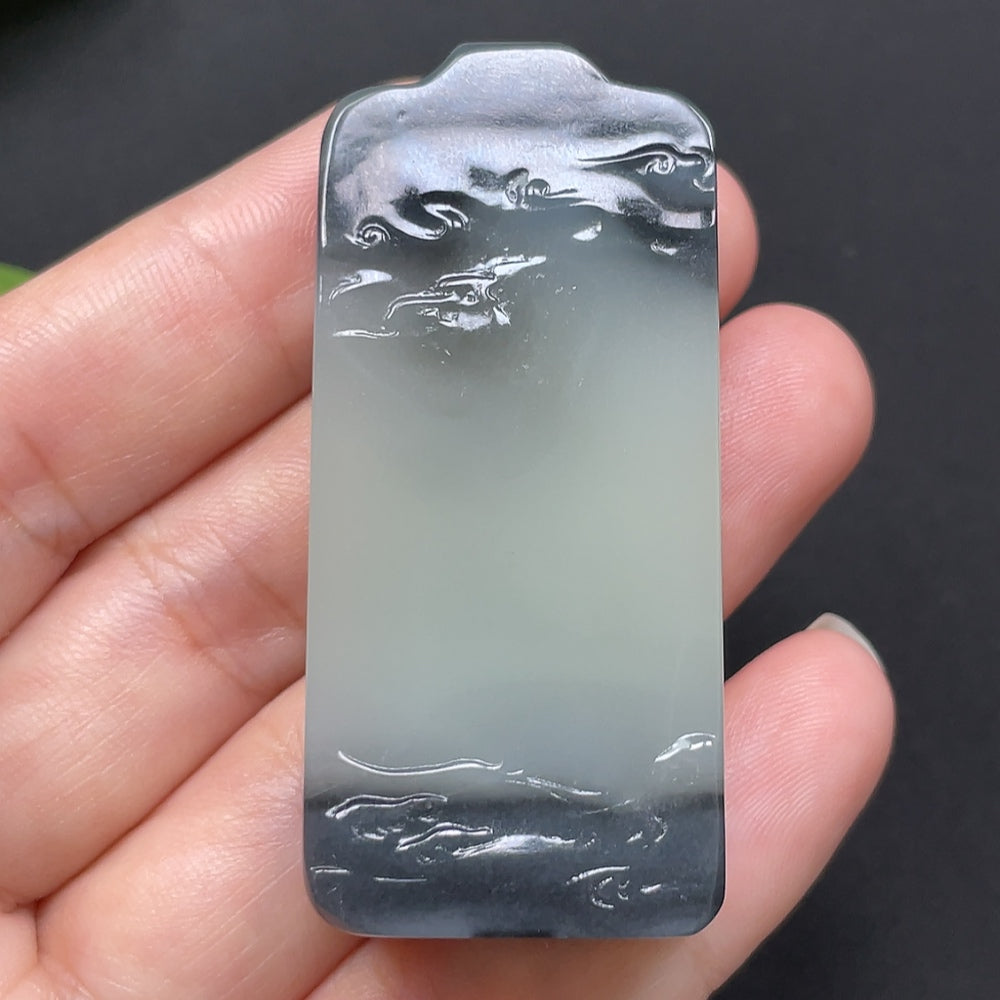 Hetian Jade Beauty Pendant Total Weight About 38.51g