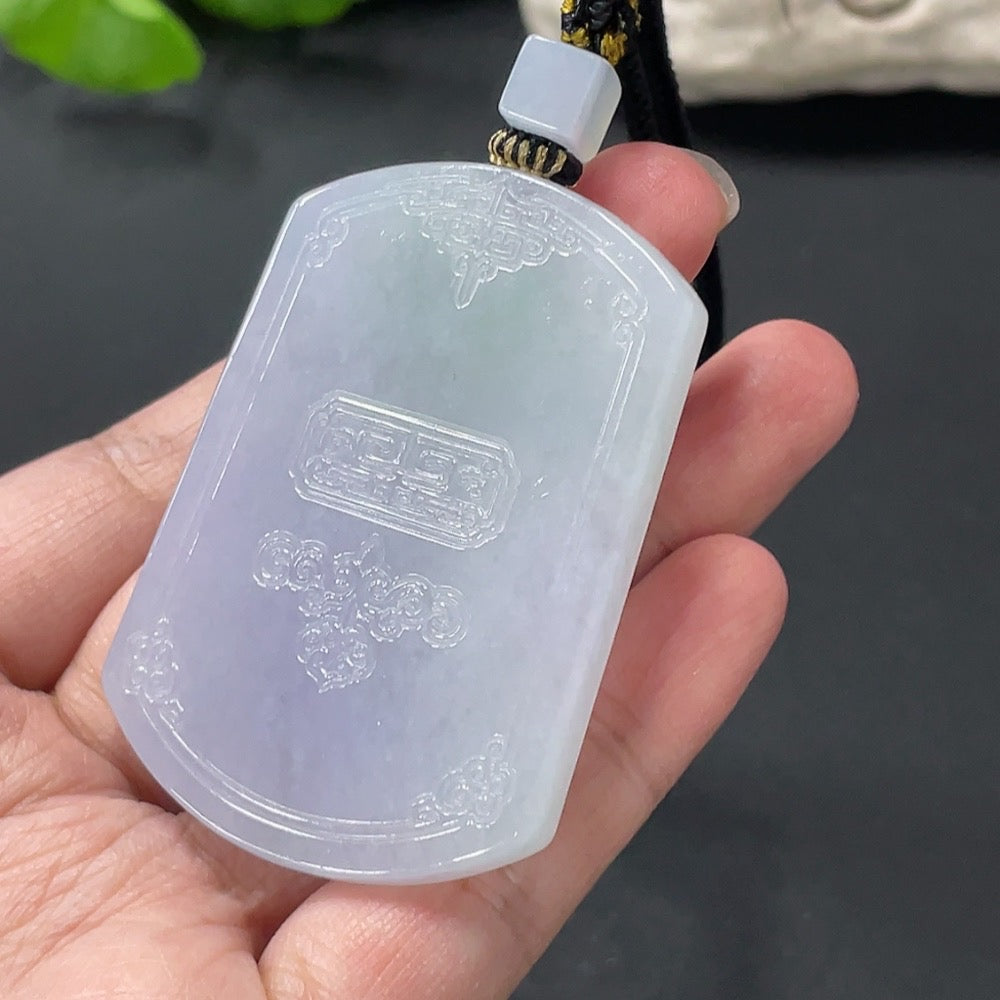 Jadeite Antique Plaque Pendant Total Weight Approx. 45.66g