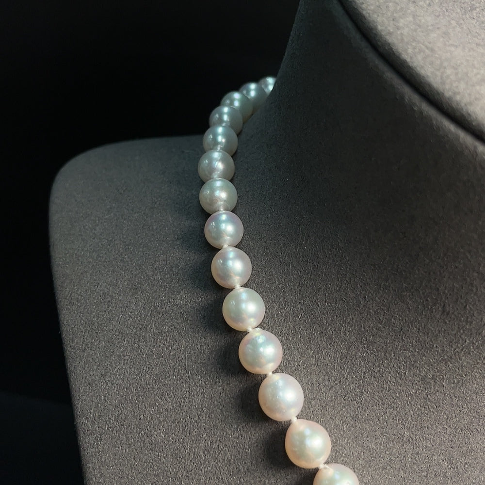 Seawater Pearl Necklace Marked Red Non-Gold Rest Au58% Total Weight Approx.34.45g Size About7.8mm