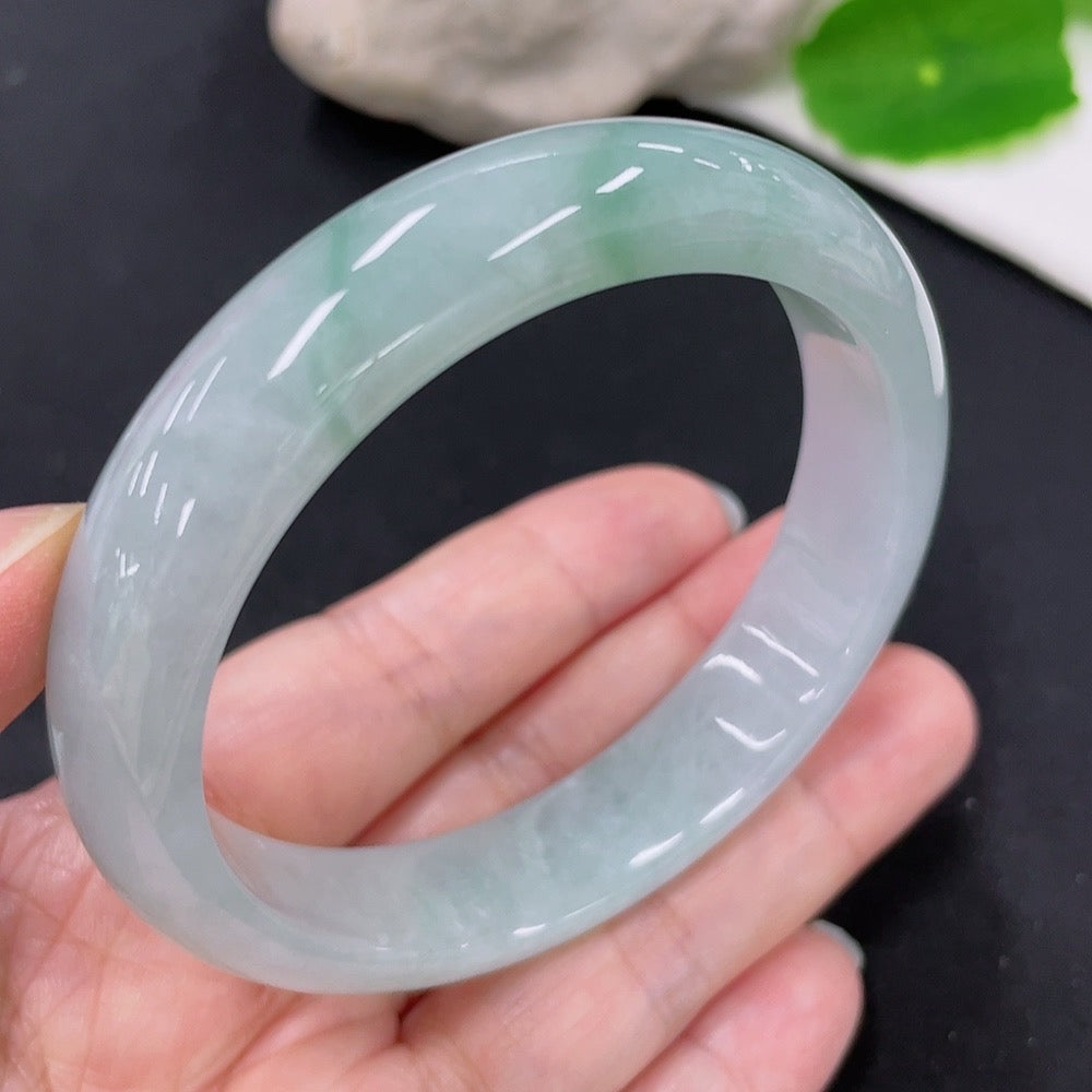 Jadeite Round Bangle Size 57.3 Total Weight Approximately 53.9g