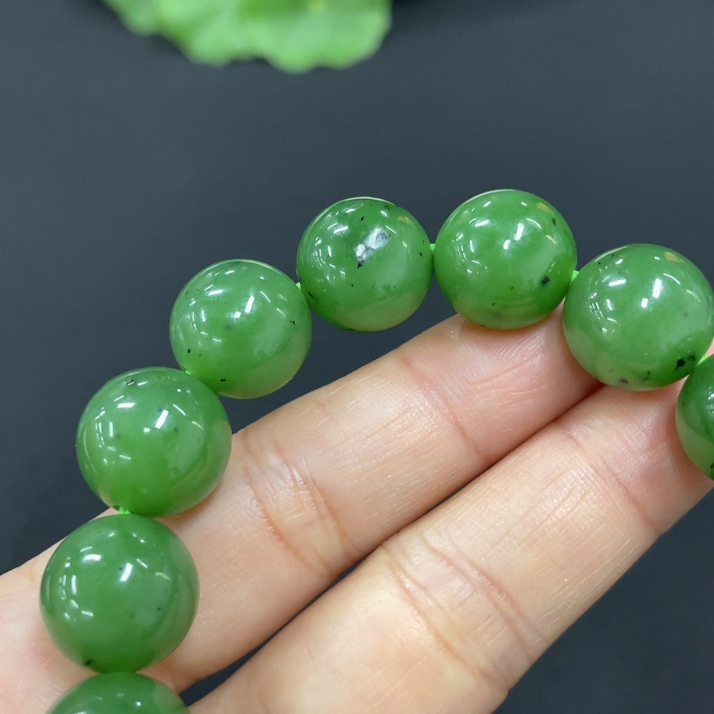 Hetian Jade Bracelet, Approx. 12.8mm, Total Weight Approx. 54.3g