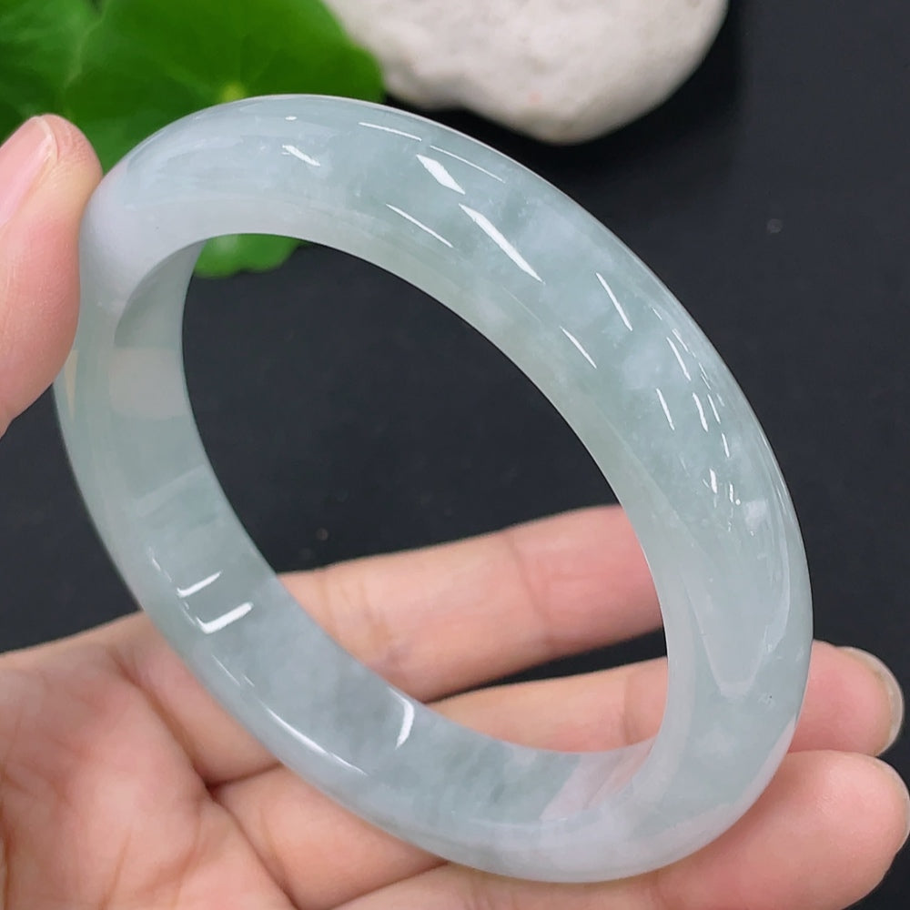 Jadeite Round Bracelet, Total Weight Approx. 53.89g, Size 54.7