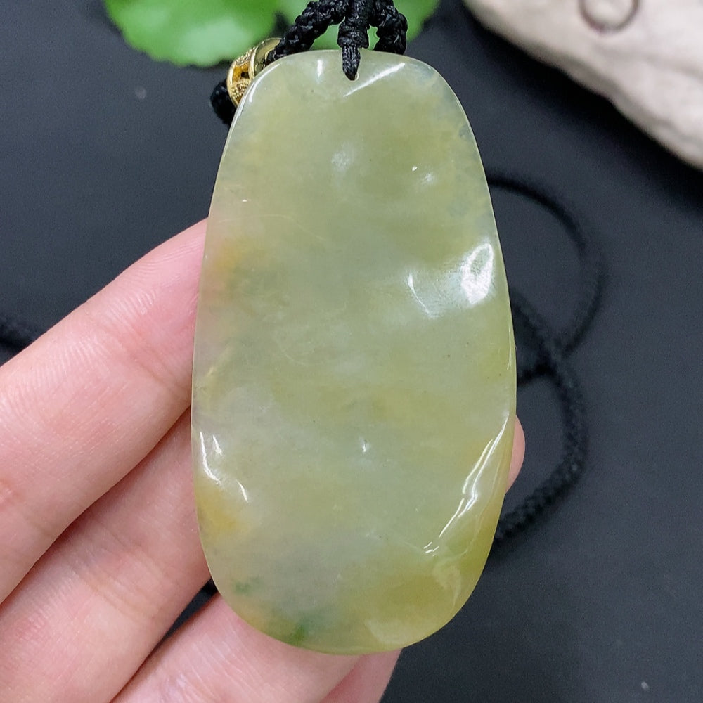 Jadeite Dragon Pendant Total Weight Approx. 31.22g (Including Rope)
