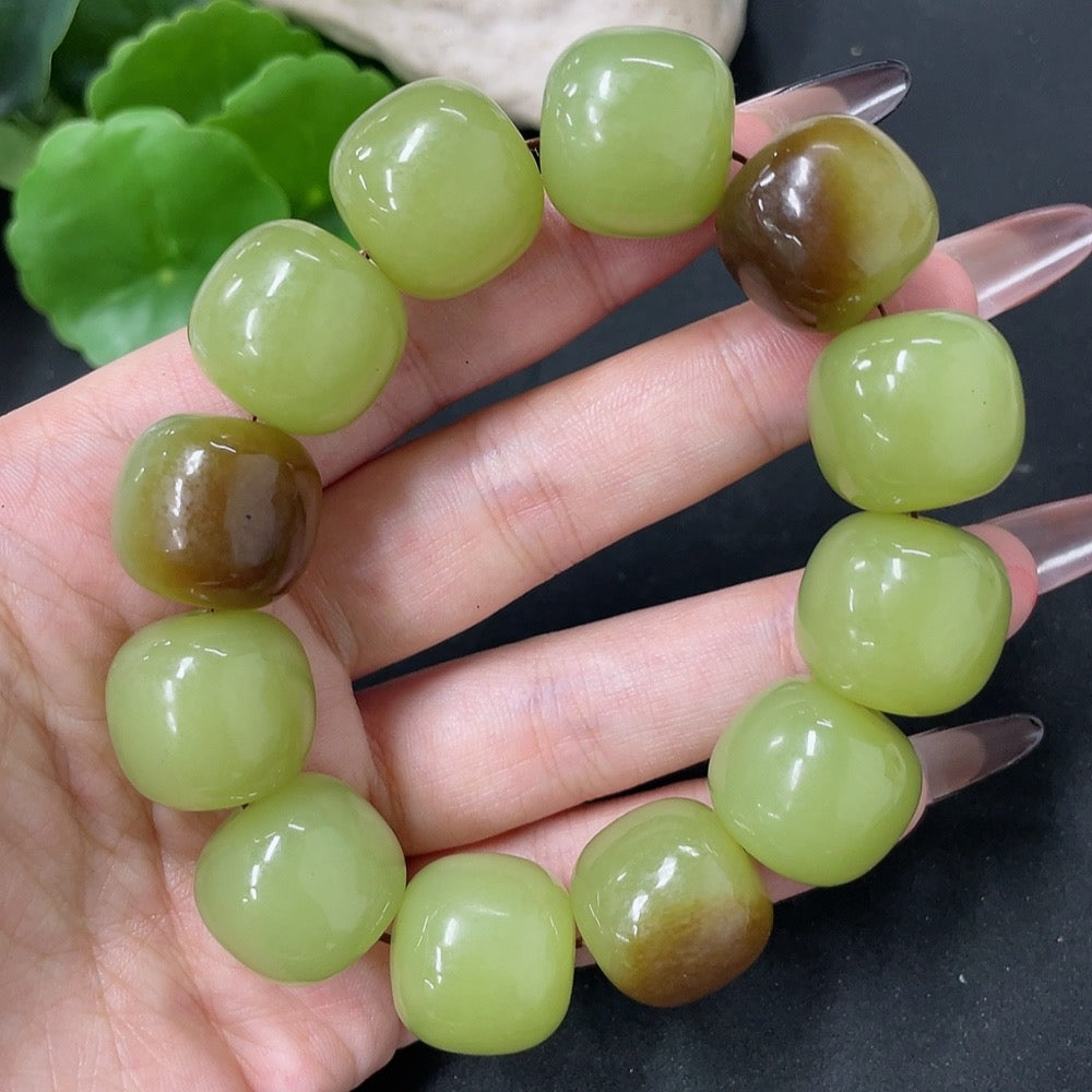 Hetian Jade Bracelet, Approx. 17.7mm, Total Weight Approx. 117.6g