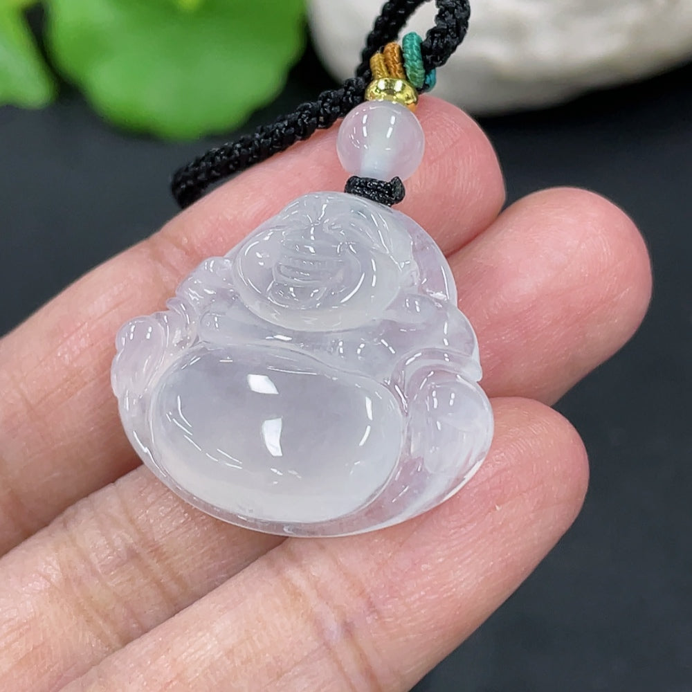 Jadeite Buddha Pendant Total Weight Approx.8.84g Beads Non-A Non-Gold