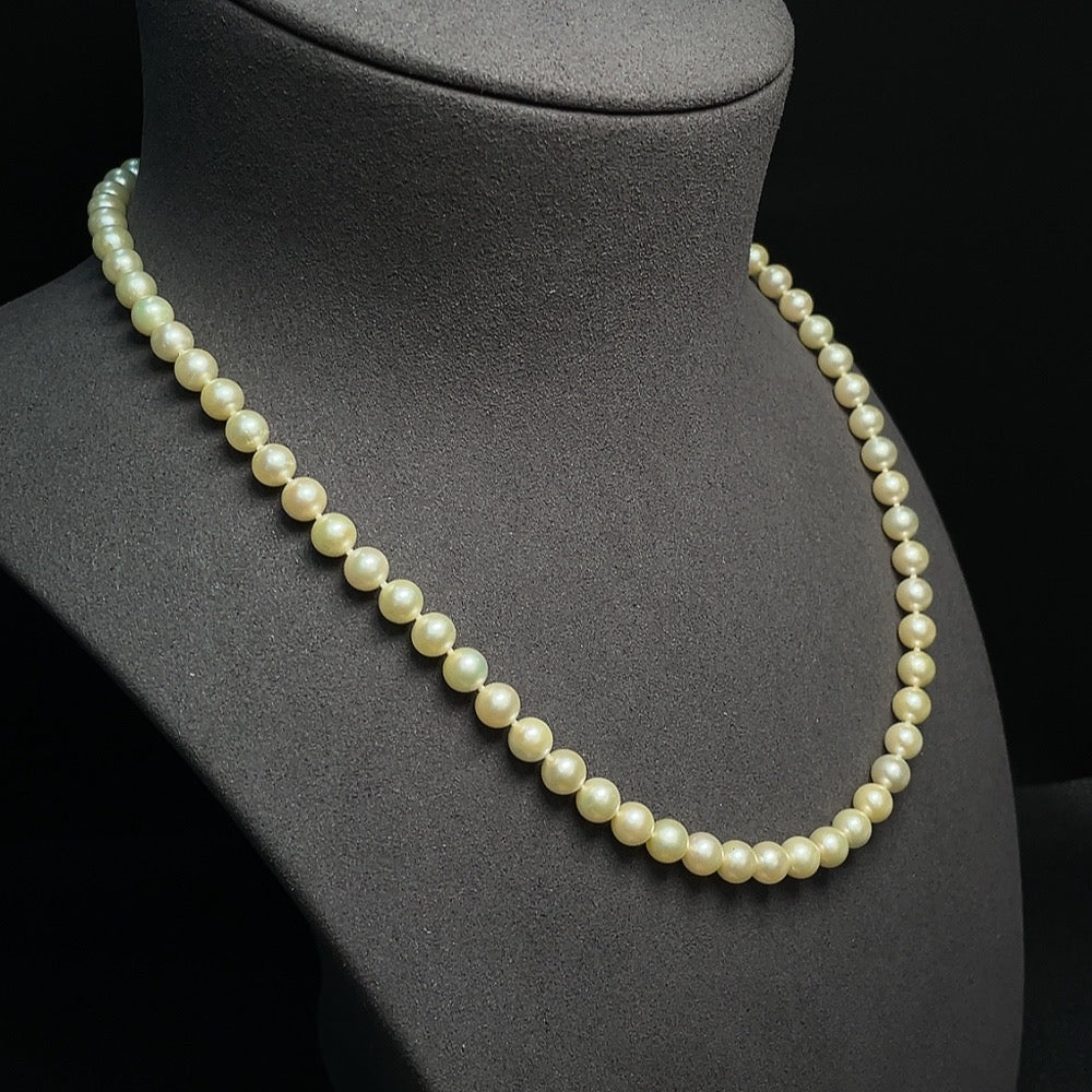 Seawater Pearl Necklace Color Origin Undetermined Non-Gold Total Item Weight Approximately 26.52g Size About 6.2mm