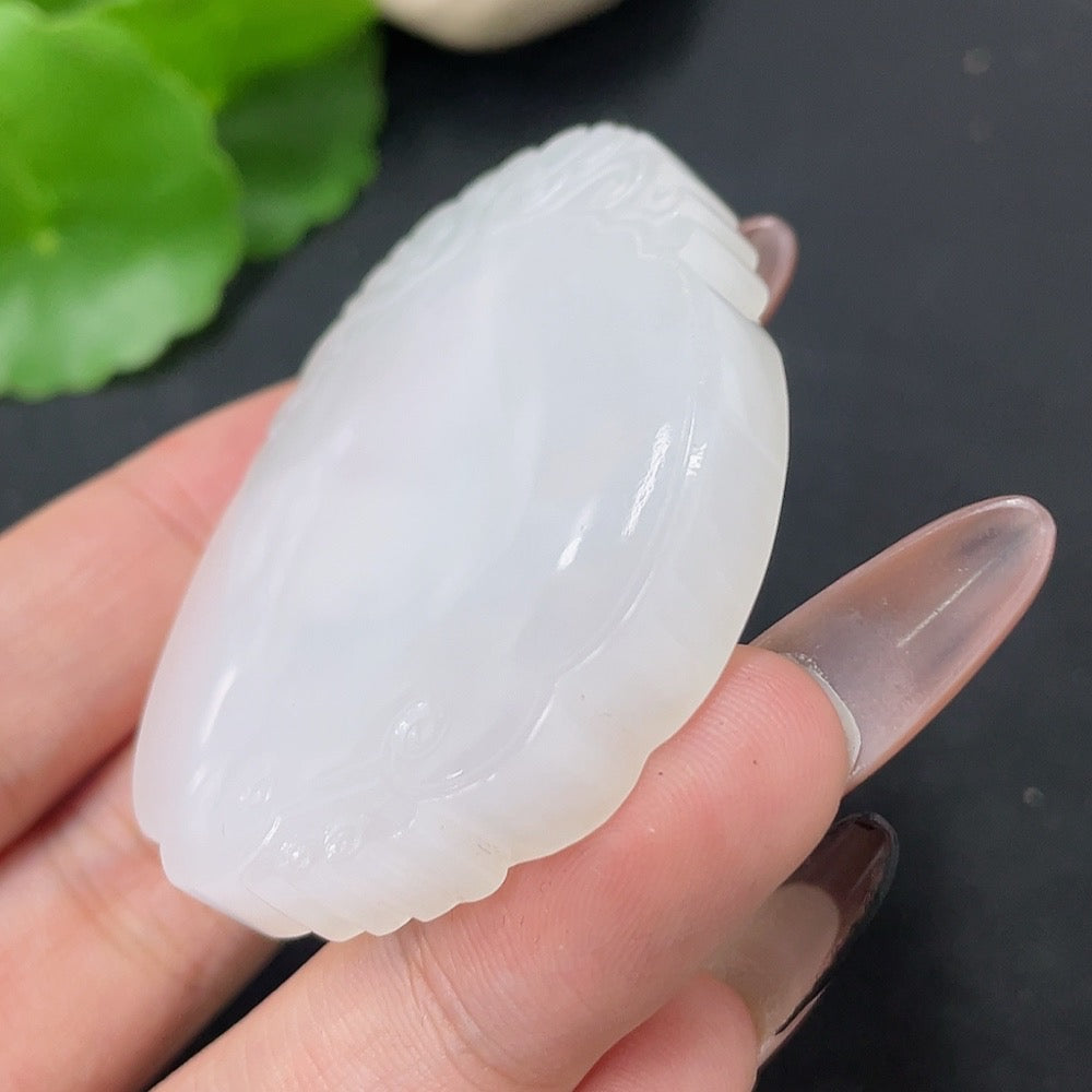 Hetian Jade Pendant Antique Plaque Total Weight About 43.6g