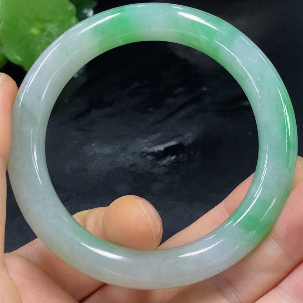 Jadeite Round Bangle Size 52.7 Total Weight Approx. 46.35g