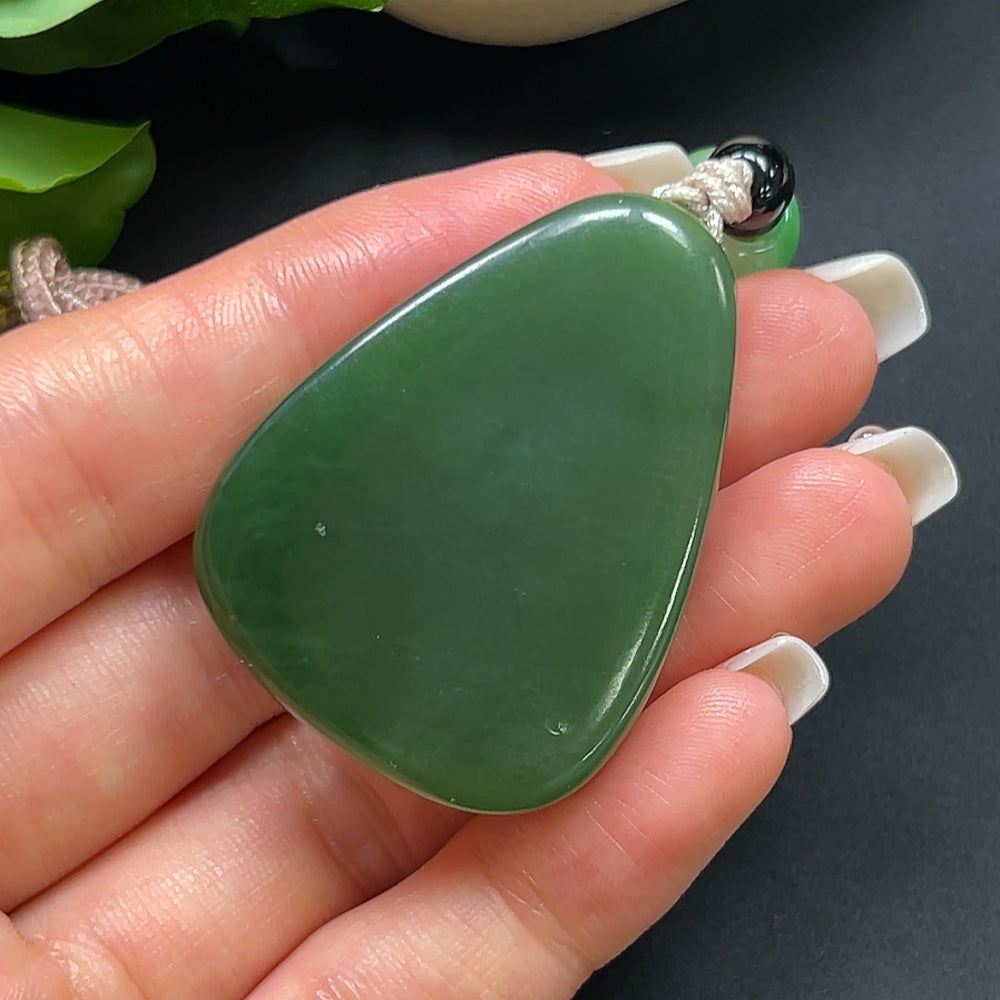 Hetian Jade Buddha Pendant with Cord