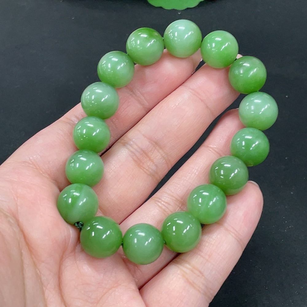 Hetian Jade Bracelet, Approx. 12mm, Total Weight Approx. 42.1g