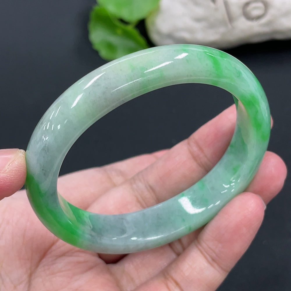 Jadeite Concubine Bracelet Total Weight Approx. 44.9g Size 53.5/47.6