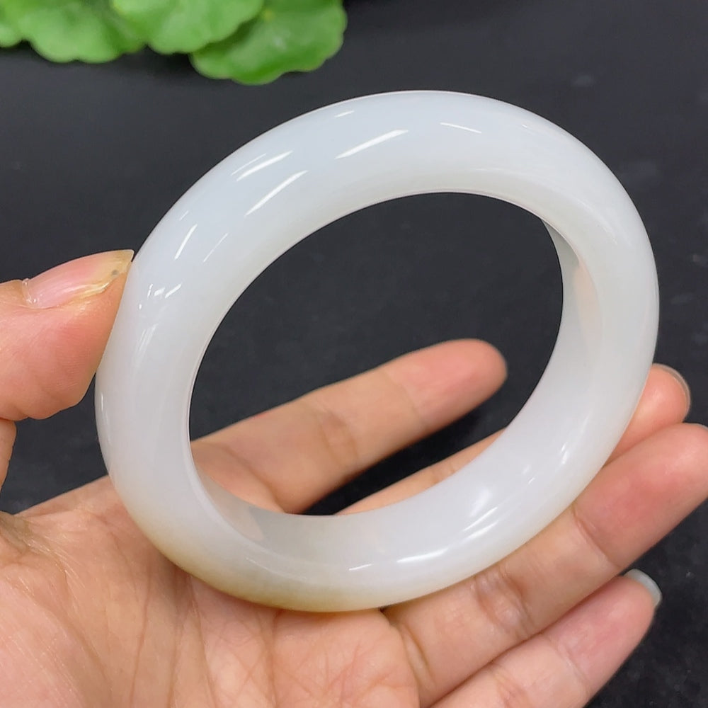 Hetian Jade Round Bracelet