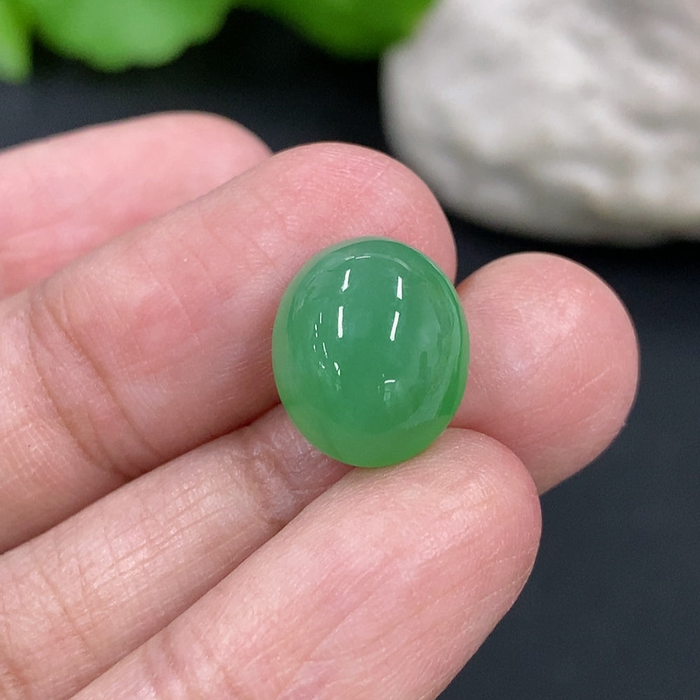 Jadeite Cabochon Total Weight Approx.1.6g