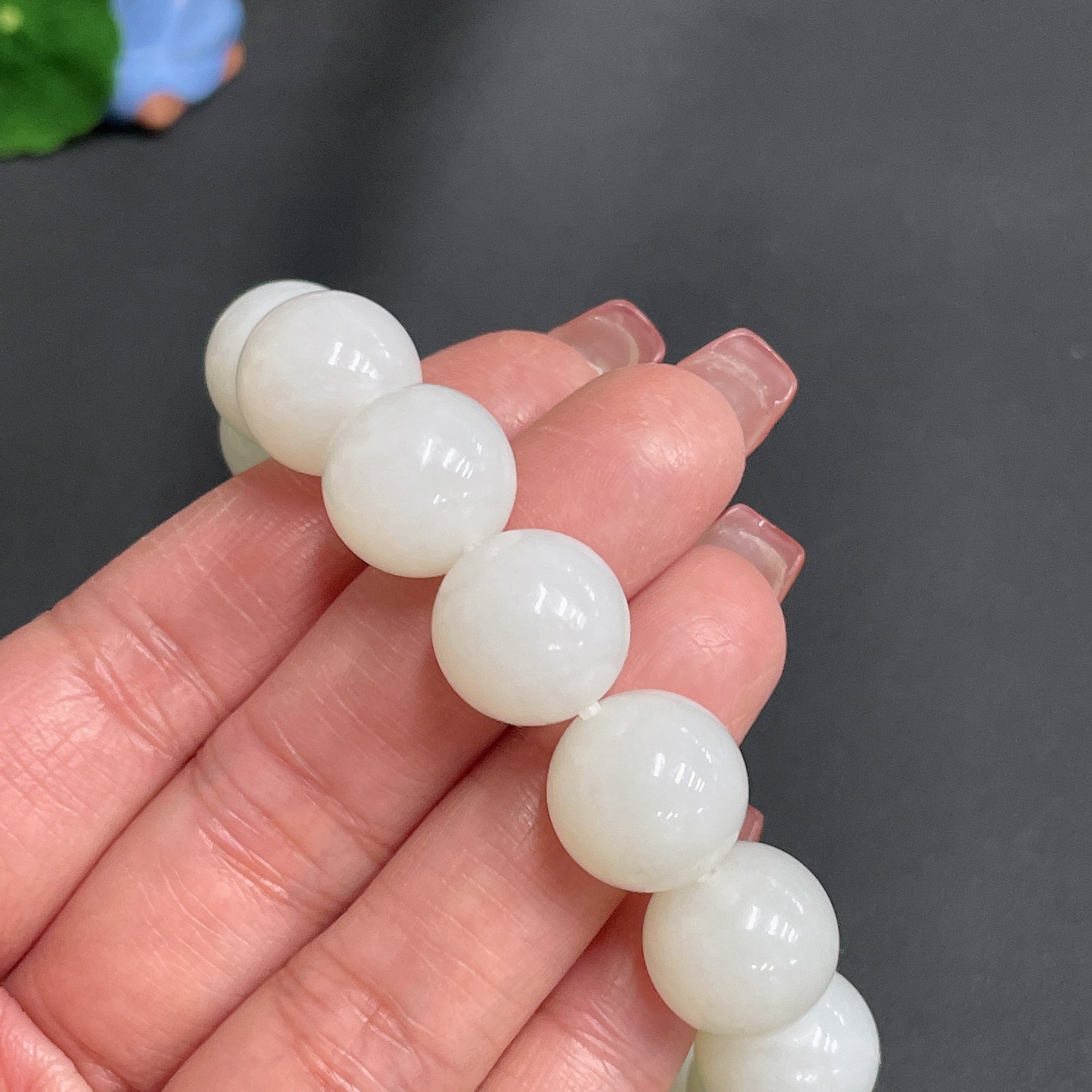 Hetian Jade Bracelet, Approx. 13.8mm, Total Weight Approx. 64g