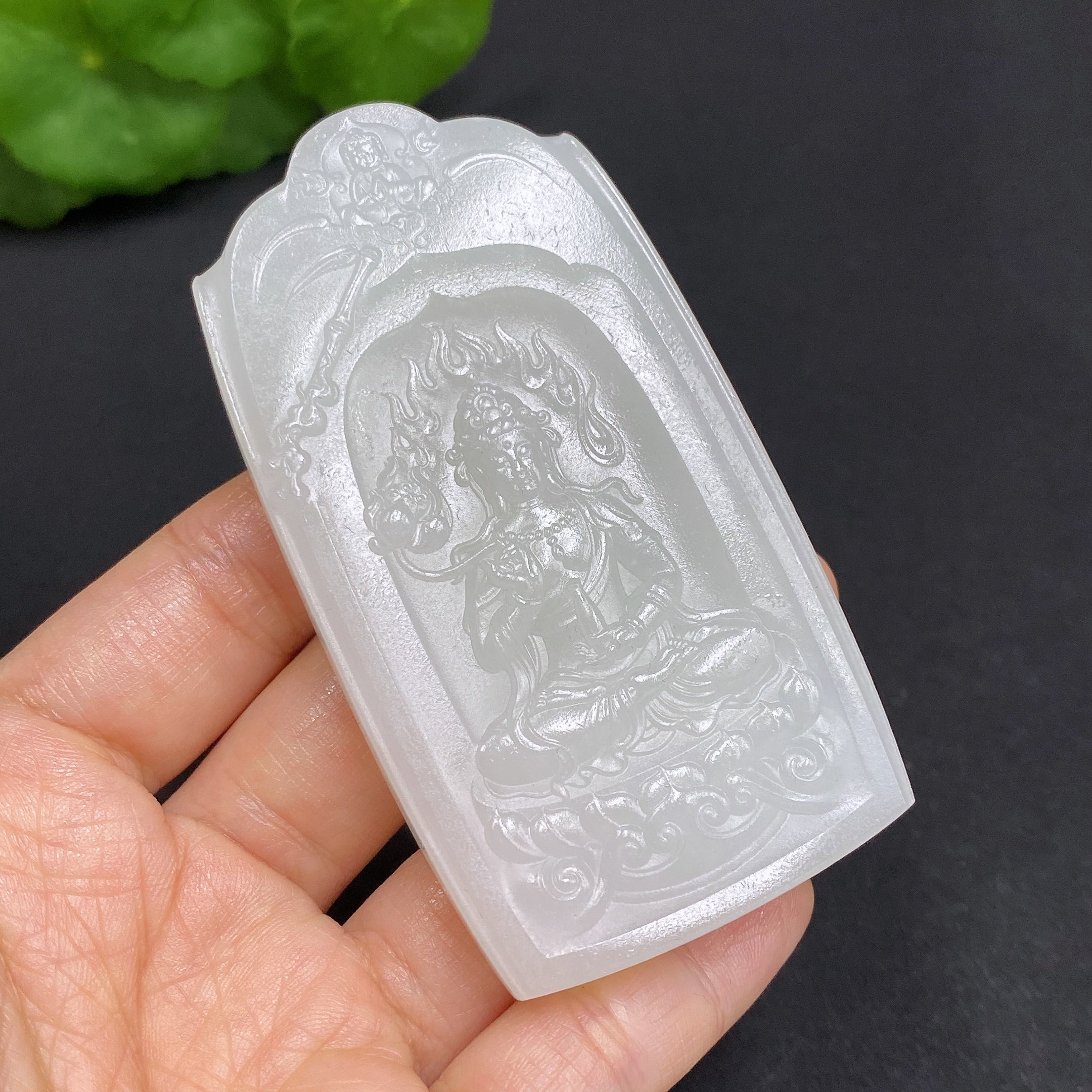 Hetian Jade Pendant Guanyin Total Weight About 75.1g