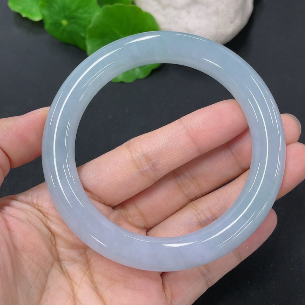Jadeite Round Bangle Total Weight Approx. 54.45g Size 55.7