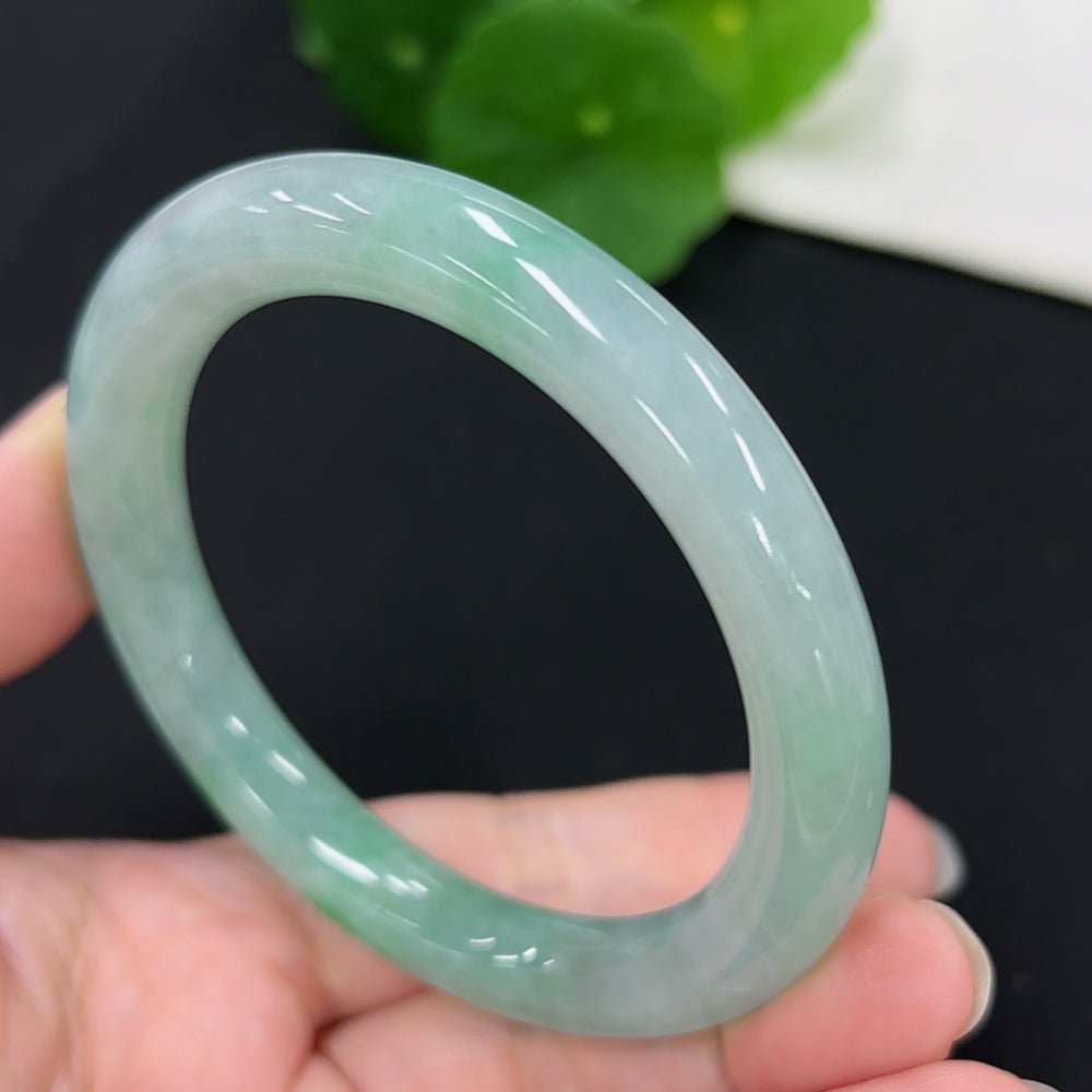 Jadeite Round Bangle Size 54.2 Total Weight Approx. 43.9g