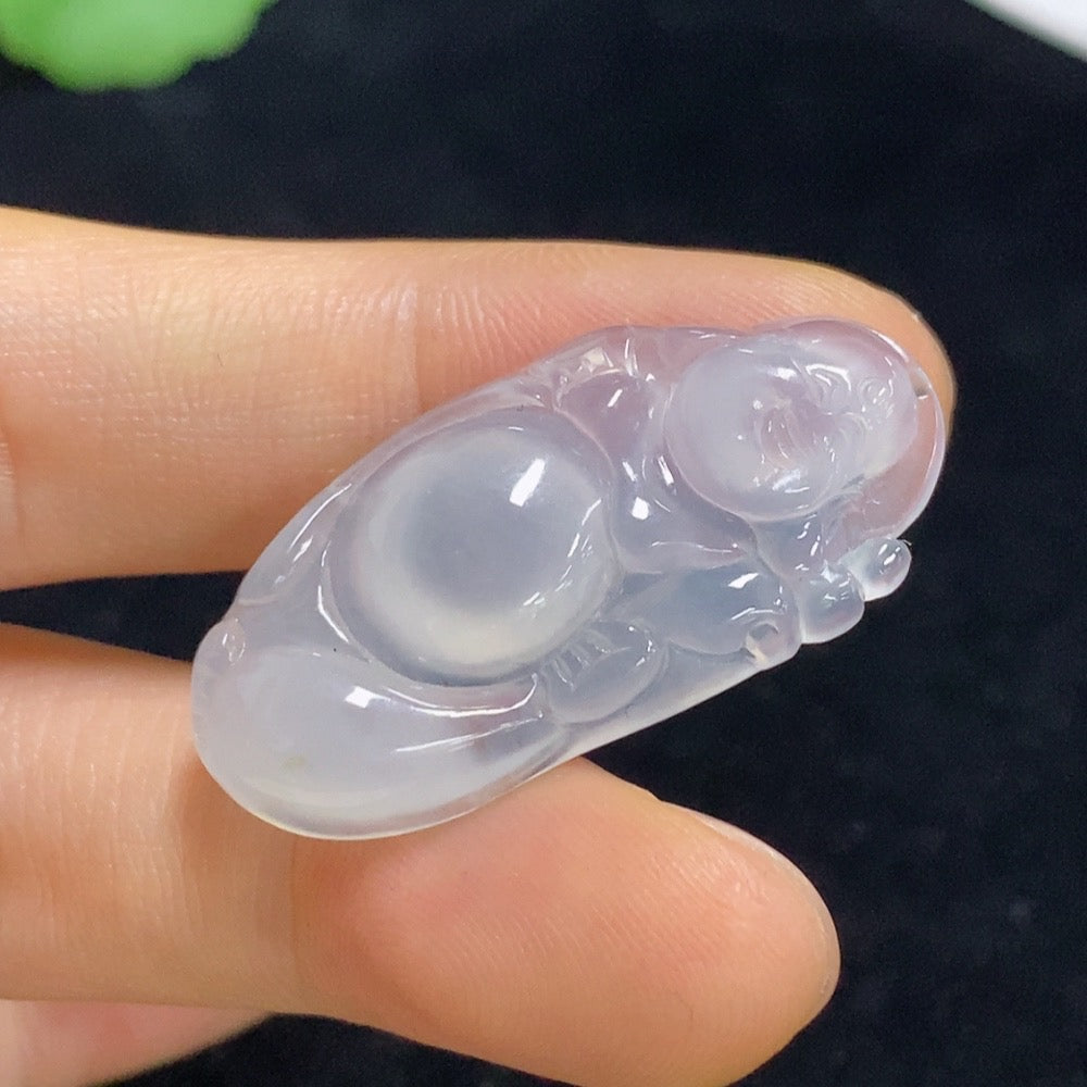 Jadeite Buddha Pendant Total Weight Approx. 5.23g