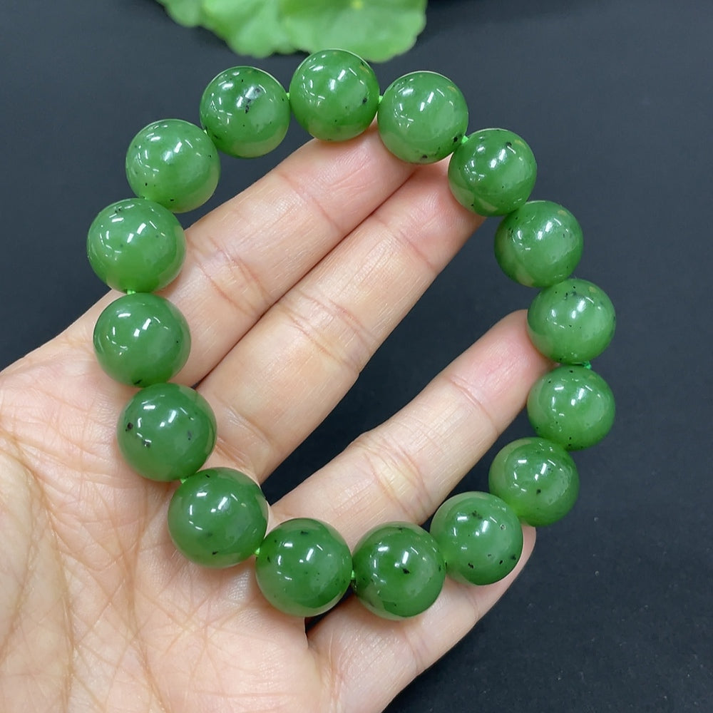 Hetian Jade Bracelet, Approx. 12.8mm, Total Weight Approx. 54.3g