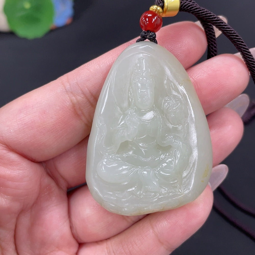 Hetian Jade Pendant Guanyin