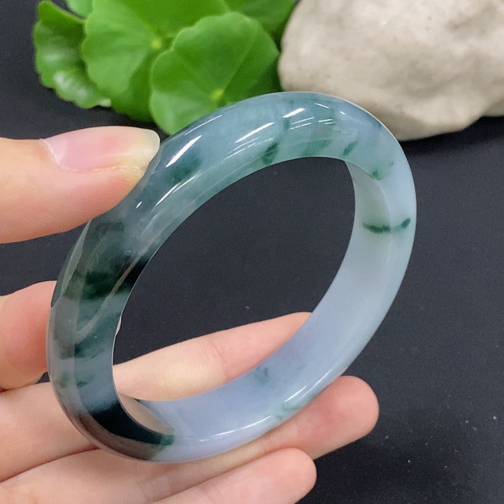 Jadeite Round Bracelet Size 56 Total Weight Approx. 53.4g