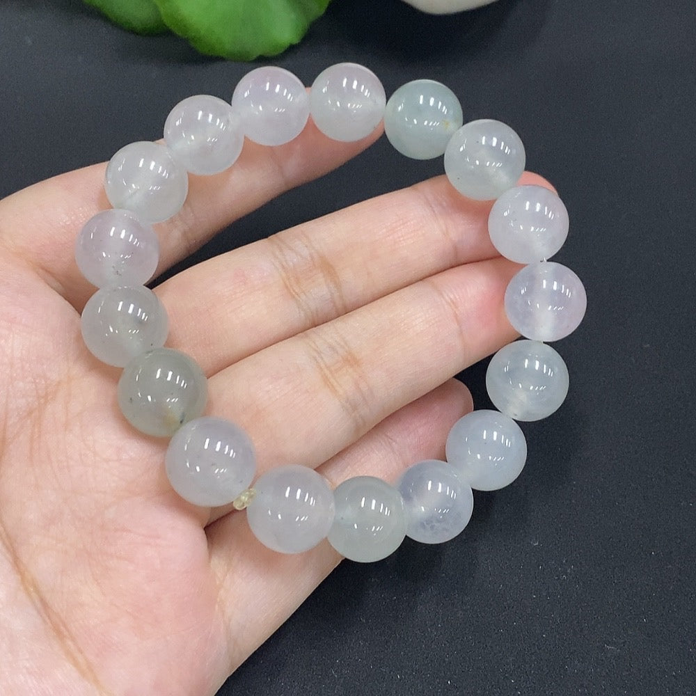 Jadeite Beaded Necklace Approx. 11.8mm Total Weight 50.268g