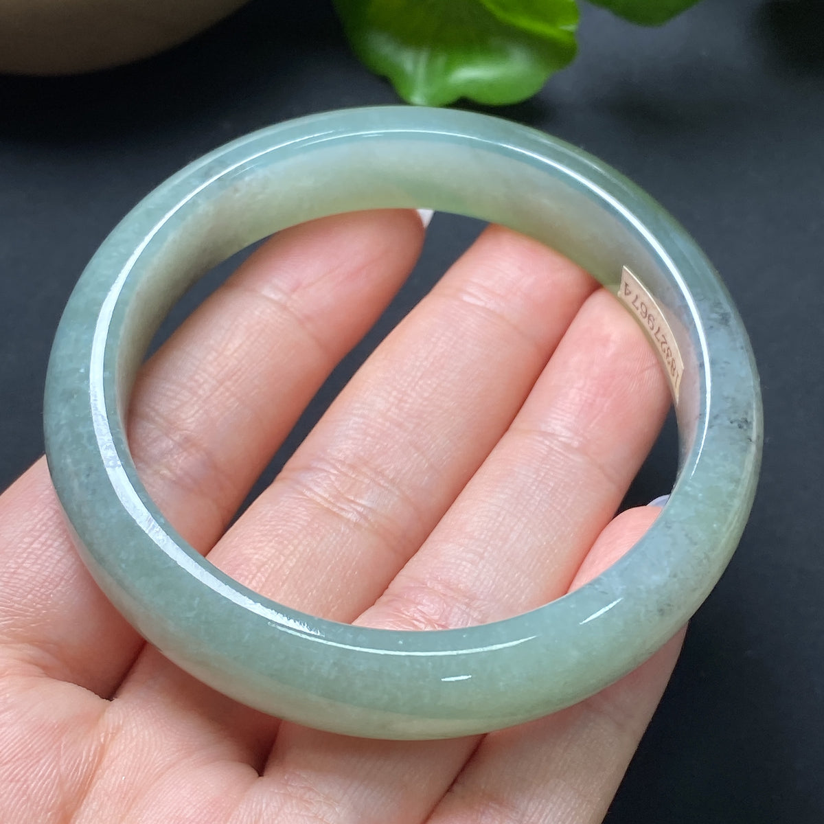 Jadeite Round Bangle Size 55.2 Total Weight Approx. 53.90g