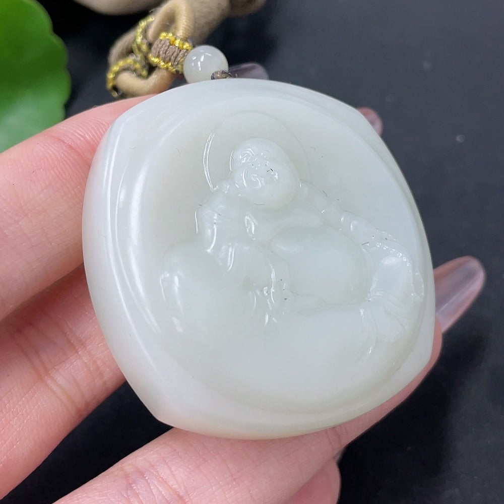 Hetian Jade Pendant Buddha