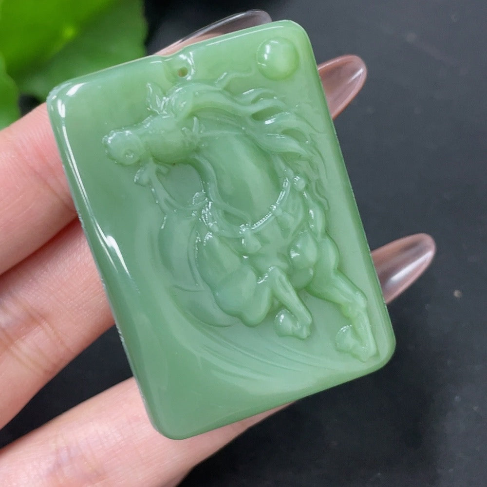 Hetian Jade Jasper Pendant - Immediate Success - Total Weight Approx. 46.2g