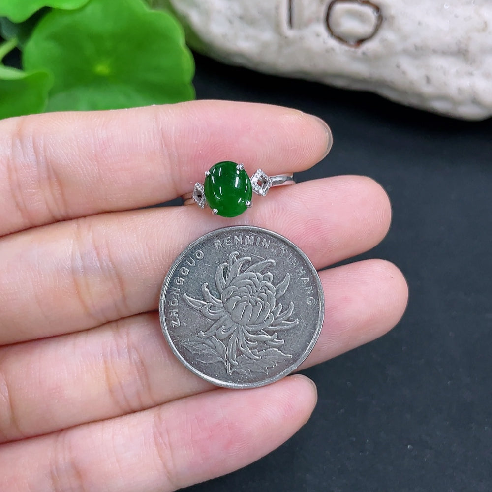 Jadeite Ring 18K Gold