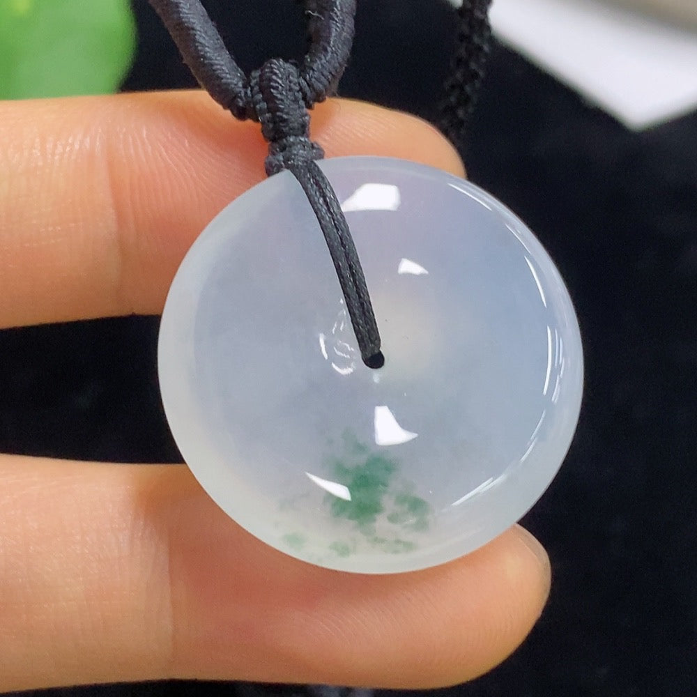 Jadeite Peace Knot Pendant Total Weight Approx. 11.1g (including rope weight)
