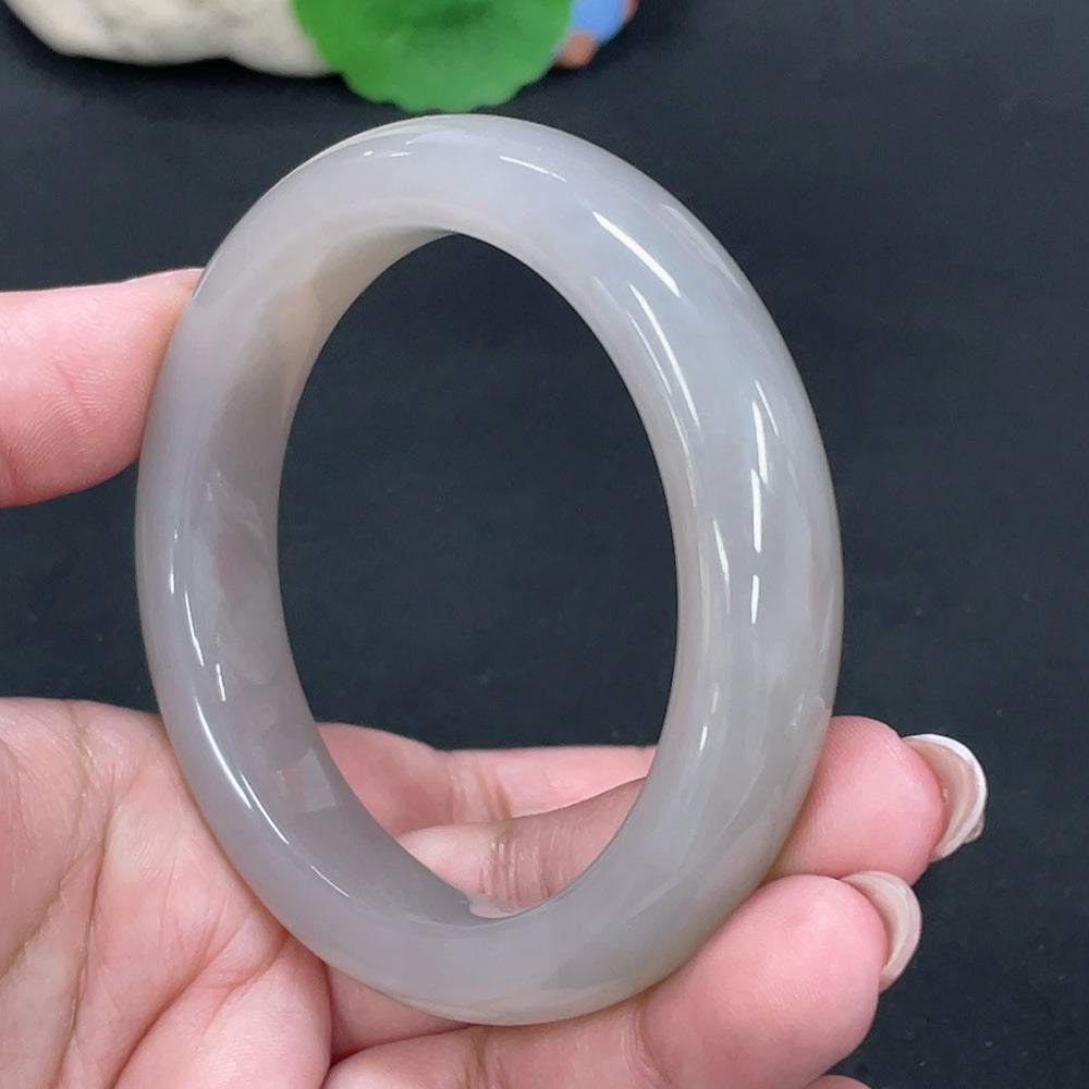 Hetian Jade Round Bracelet Size 57.2 Total Weight Approx. 65.5g