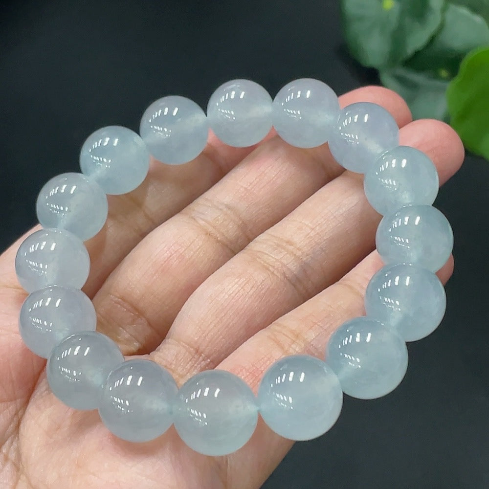 Jadeite Bracelet Size 12.3mm Approx. Total Weight 50.594g [Total Value: $10,887 USD]