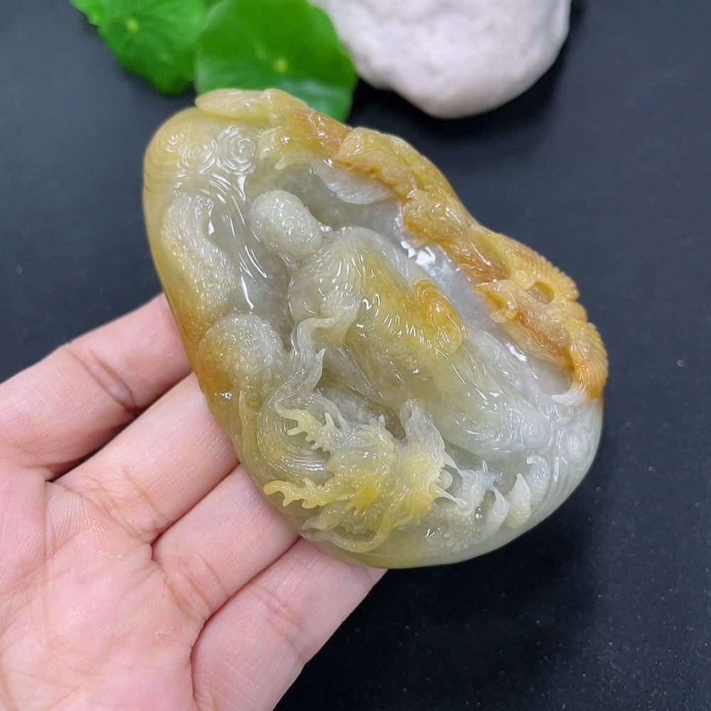 Jadeite Pendant Buddha Amulet