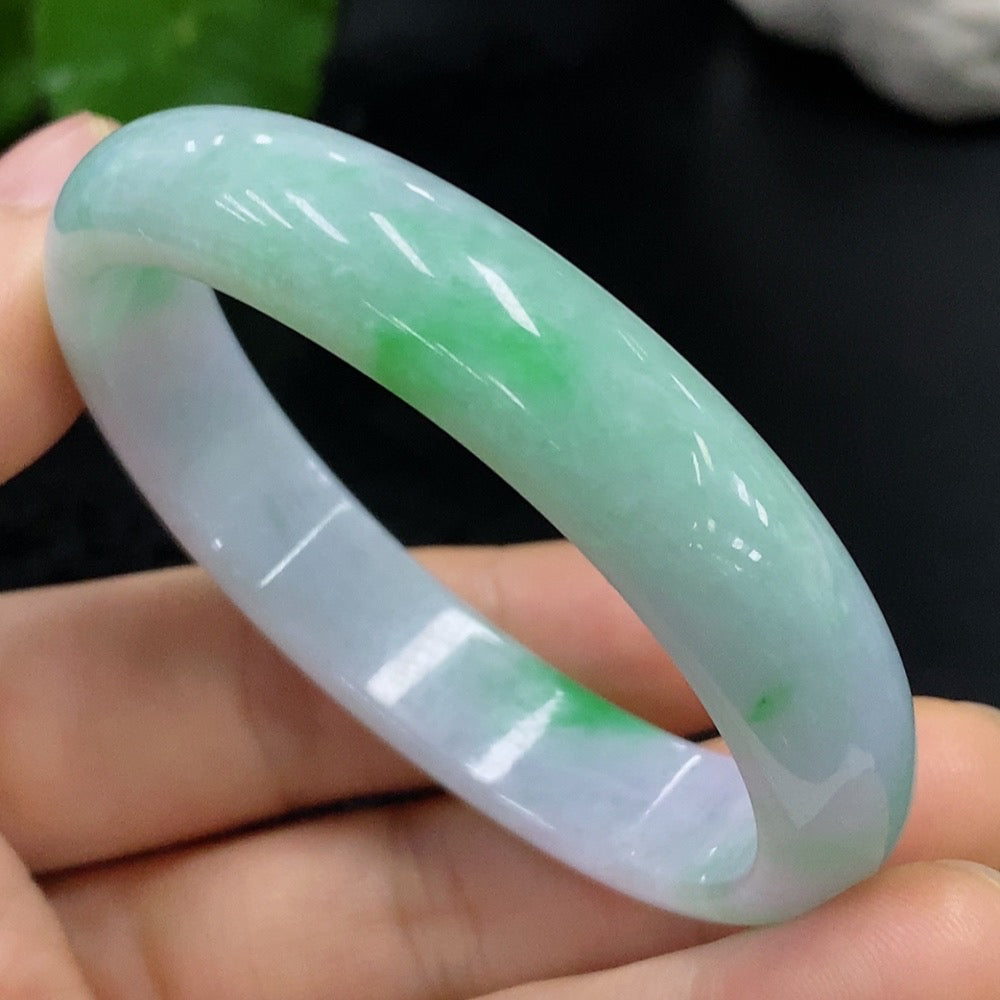 Jadeite Concubine Bangle Size 52/46.1 Total Weight Approx. 32.19g