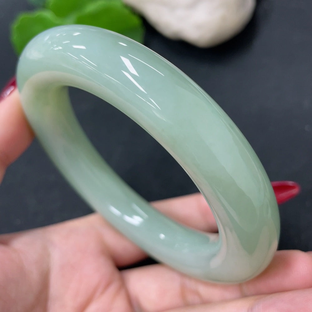 Hetian Jade Round Bangle Size 58.9 Total Weight Approx.102g