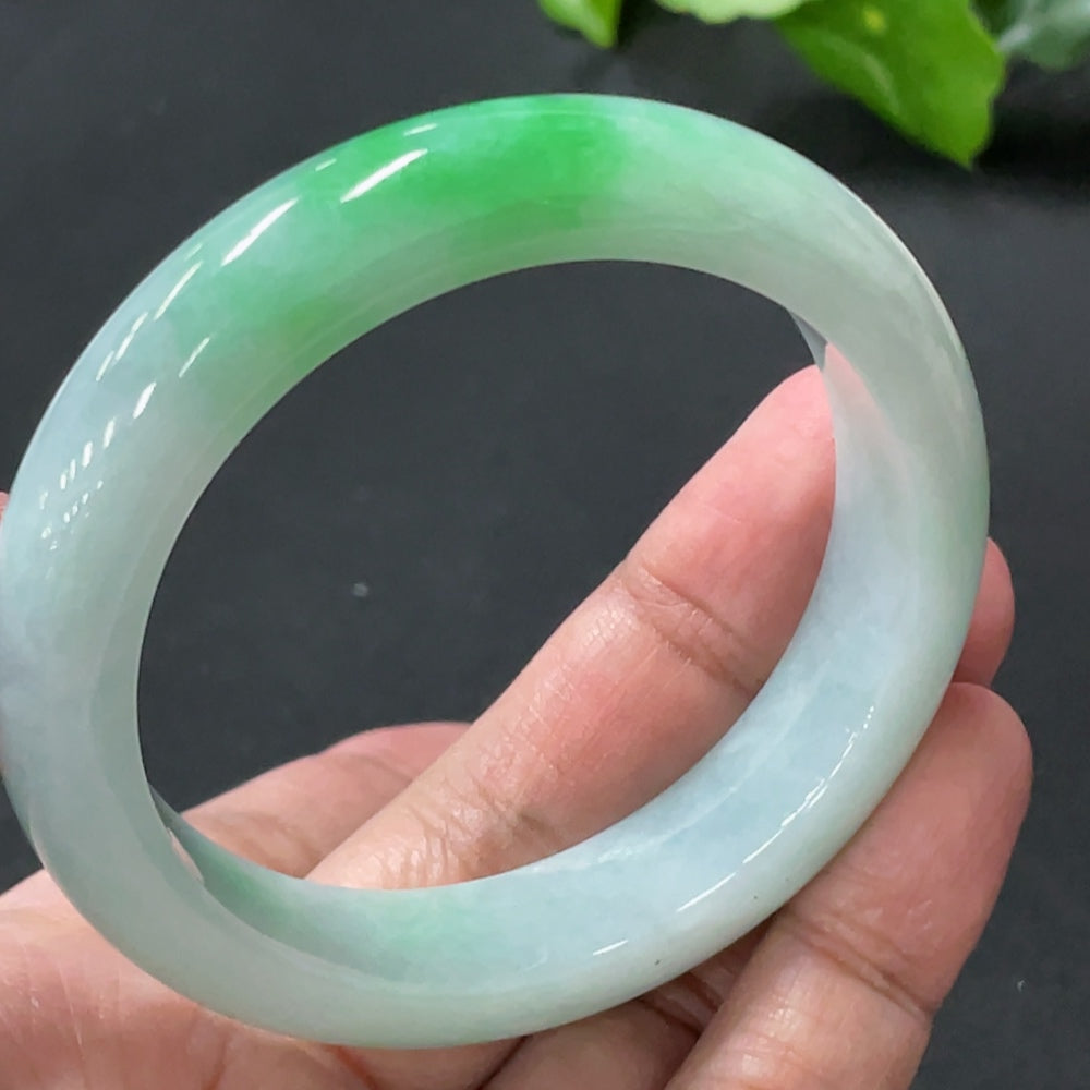 Jadeite Round Bracelet Total Weight Approx. 53.57g Size 53