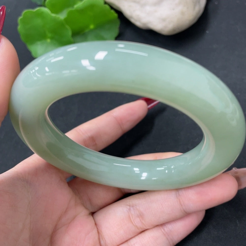 Hetian Jade Round Bangle Size 58.9 Total Weight Approx.102g
